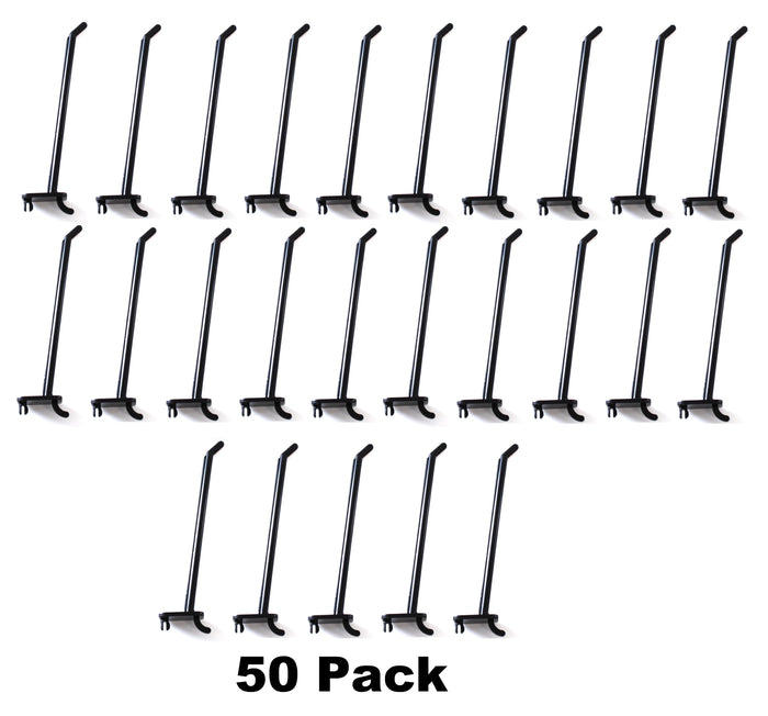 6 inch / Black / 50 hooks