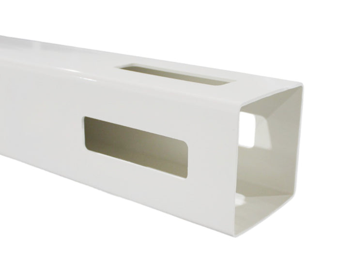 4"x4"x6' White Vinyl Routed 3 Way T Fence Posts for 4ft Vinyl Picket Fence (4" W x 72"H)