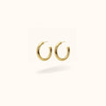 5mm Gold Medium Tube Hoops - Hoops - Lulu Ave Body Jewelery