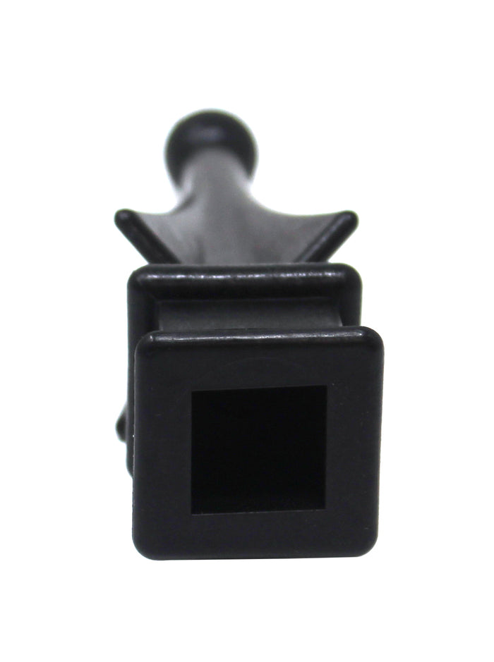 Black Plastic 5/8" Four-Sided Spire Wing Tip Finial Fence Topper for Iron Picket Fence 5/8" posts