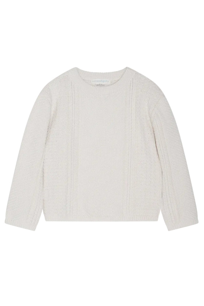 Chevron Sweater - Creme