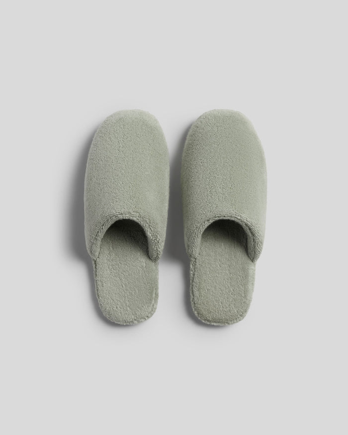 Classic Plush Slippers | Sage - Pretti.Cool