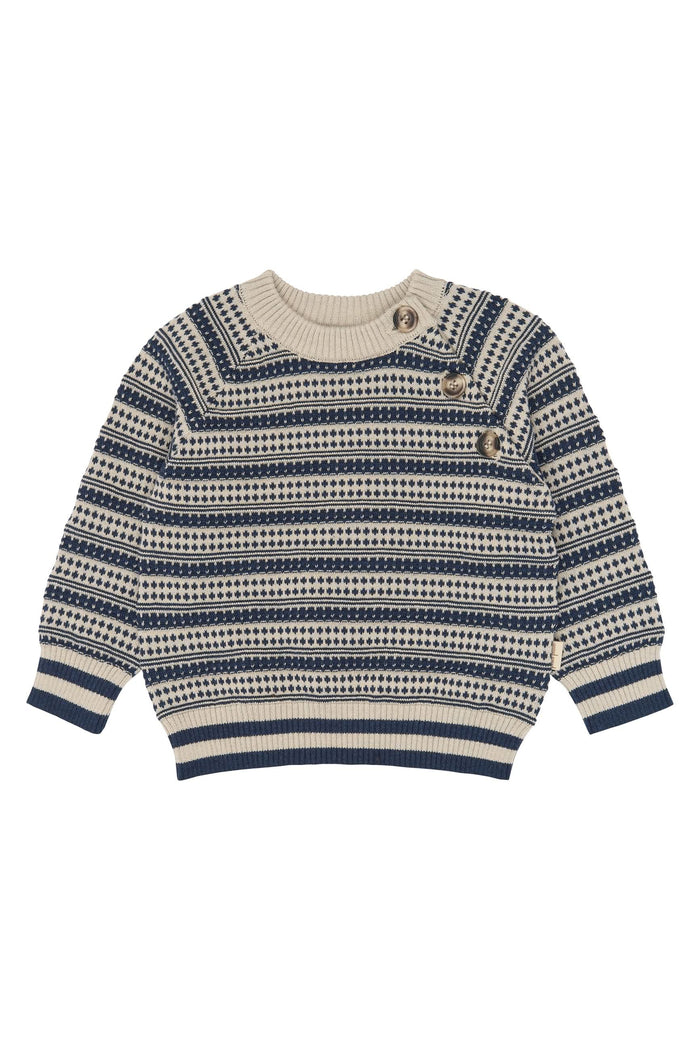 Girch Nordic Knit Pullover - Navy Blazer