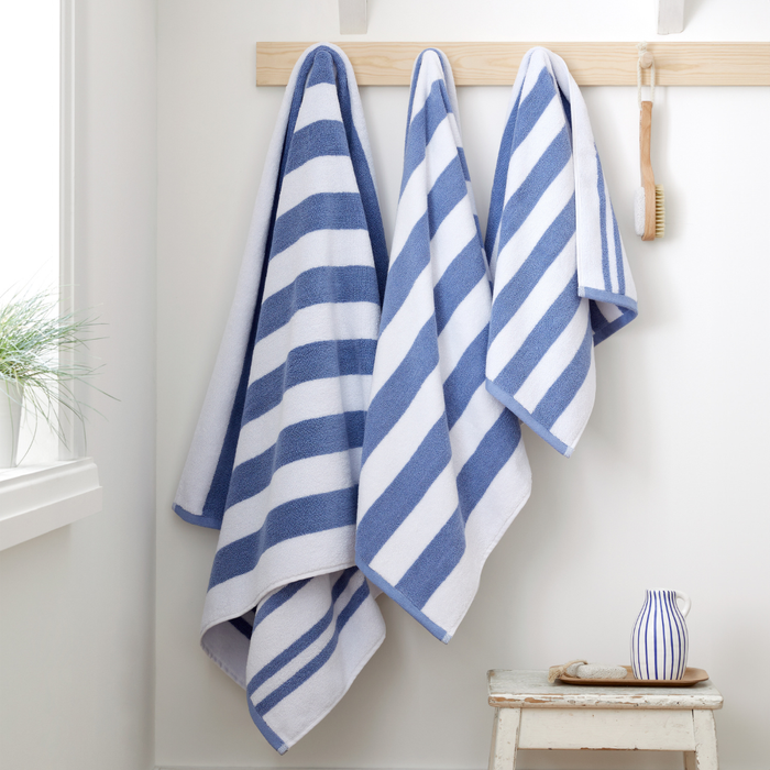 Hand Towel, Jacquard Blue