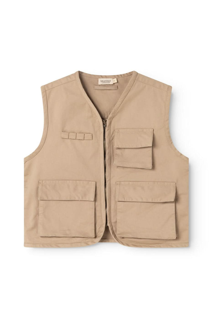 Jarlo Twill Vest - Muddy