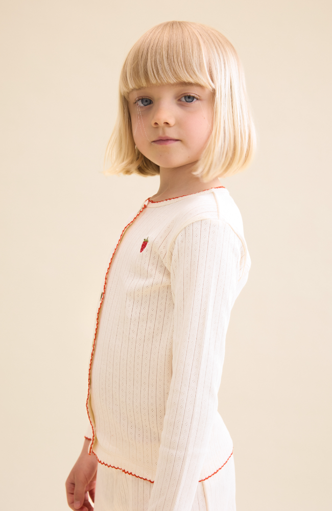 Liva Pointelle Leggings - Gentle Cream