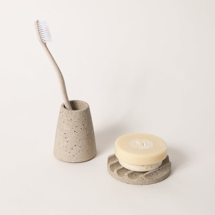 Mini Soap Dish | Natural Terrazzo - pretti.cool