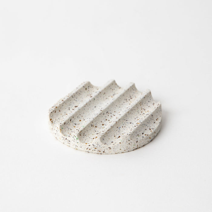 Mini Soap Dish | White Terrazzo - pretti.cool