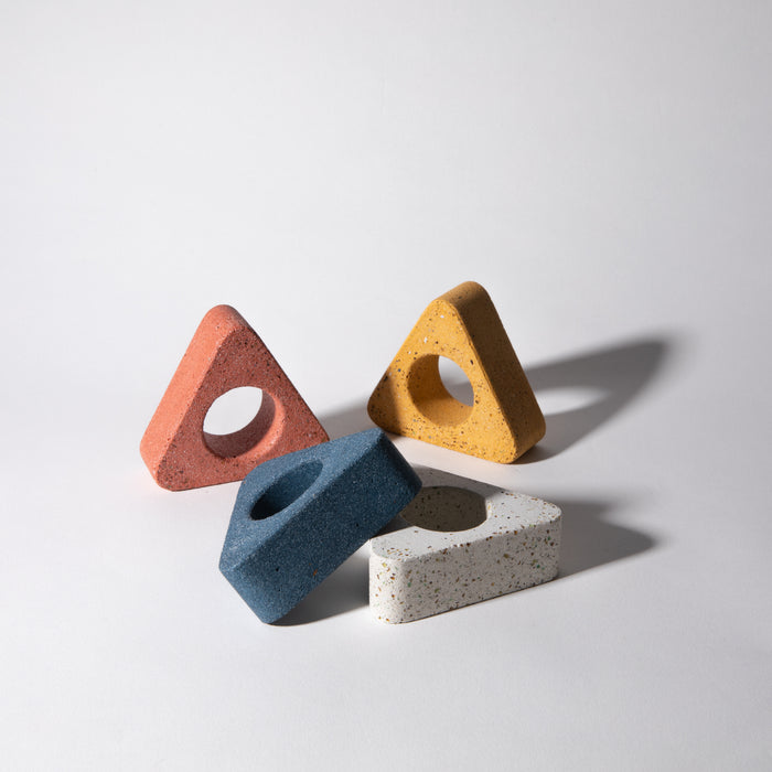 Napkin Ring Set | Terrazzo Primaries - pretti.cool