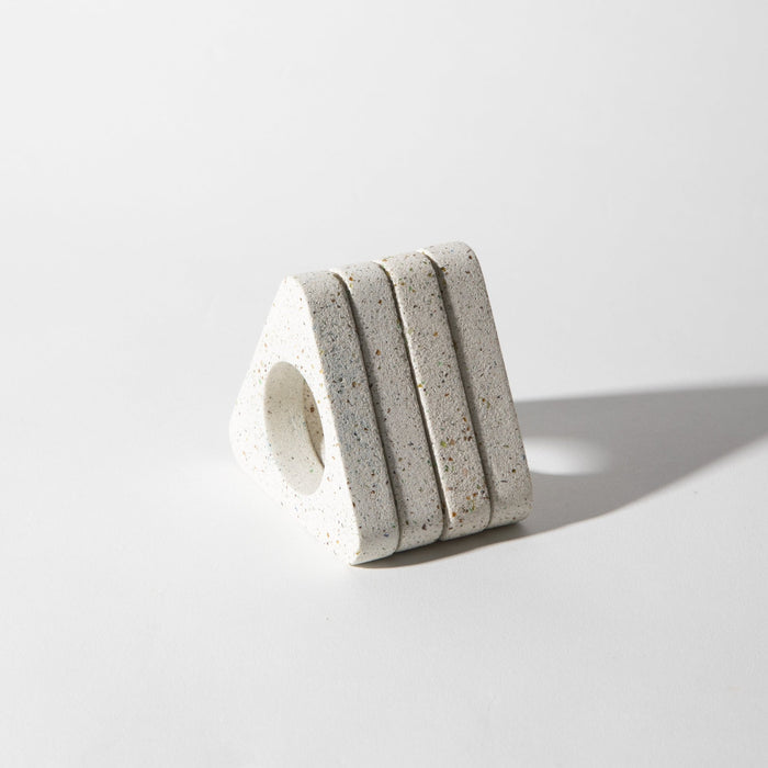 Napkin Ring Set | White Terrazzo - Pretti.Cool