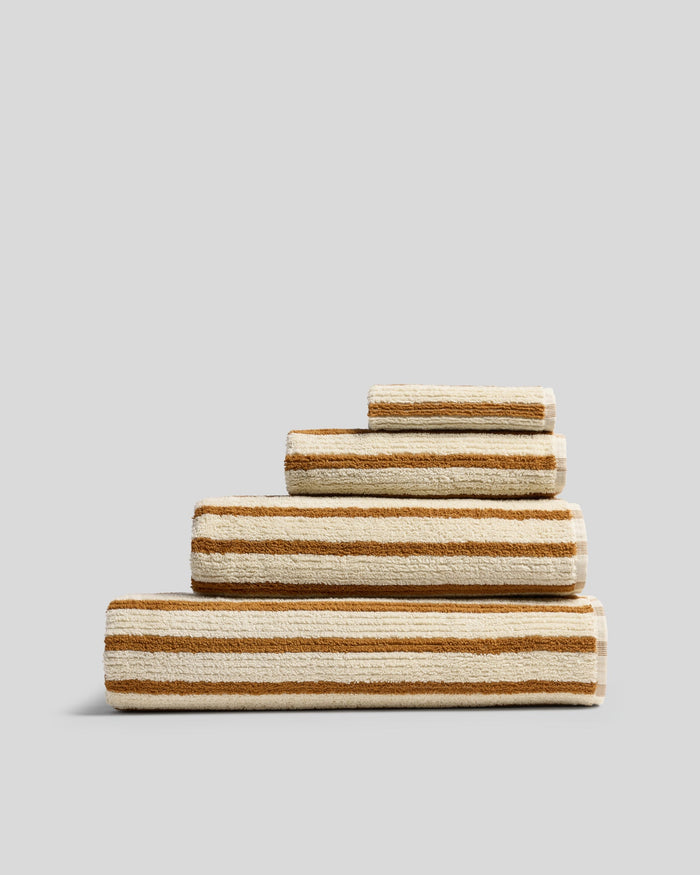 Organic Resort Stripe Towels | Butter with Honey - Pretti.Cool