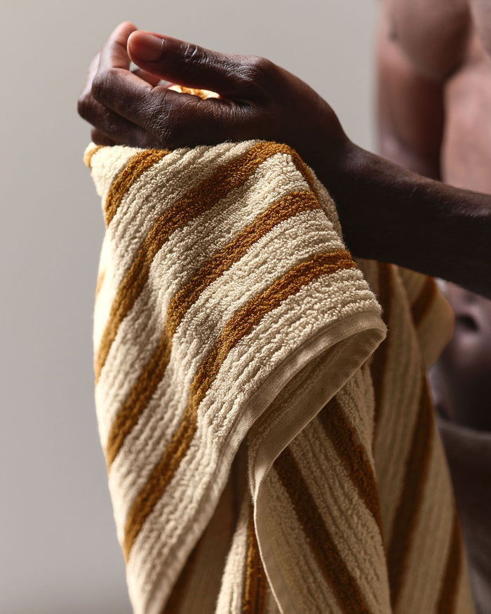Organic Resort Stripe Towels | Butter with Honey - Pretti.Cool