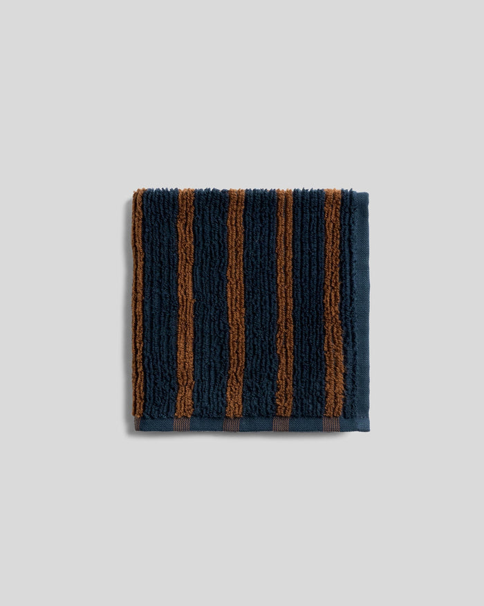 Organic Resort Stripe Towels | Ink with Tobacco - Pretti.Cool