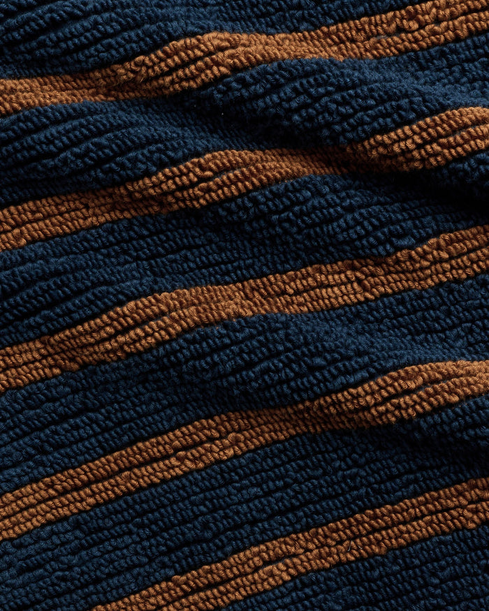 Organic Resort Stripe Tub Mat | Ink with Tobacco - Pretti.Cool
