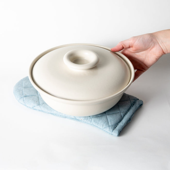 Oven Mitt Trivet | Light Blue Terrazzo - pretti.cool