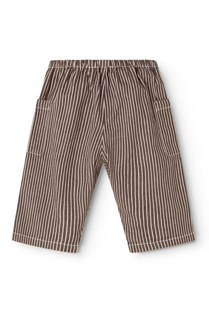 Panto Baby Pants - Dark Brownie Stripe