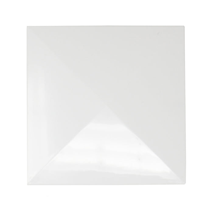 Plastic 4" Classic New England Style Vinyl Fence Post Caps, 4"x 4" Post Cap for Vinyl Fence Post, Black or White