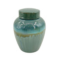 Reactive Glaze Lidded Jar, 19cm