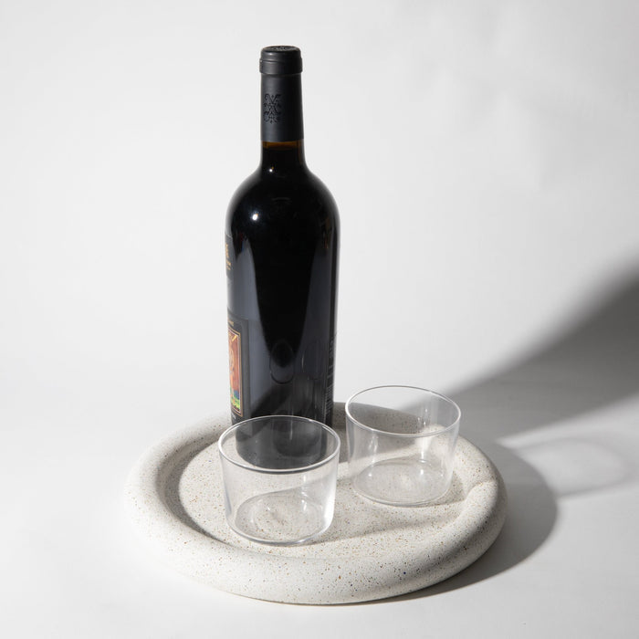Round Tray | White Terrazzo - Pretti.Cool