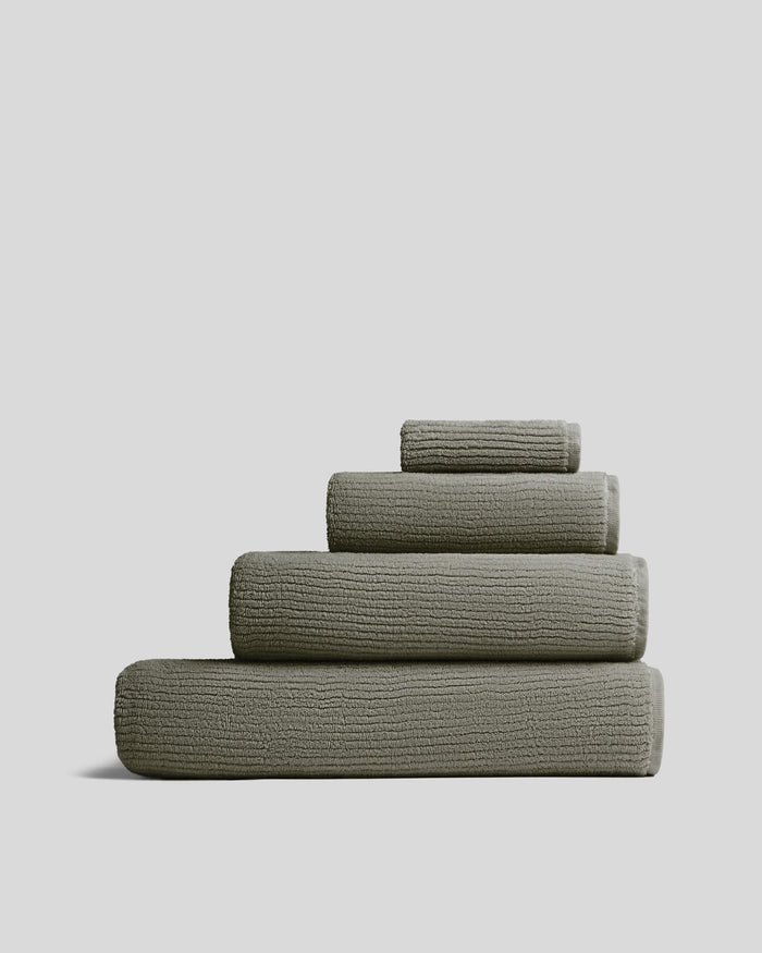 Soft Rib Towels | Moss - Pretti.Cool