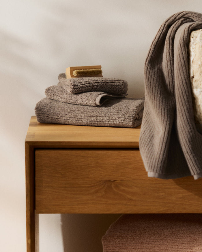 Soft Rib Towels | Warm Grey - Pretti.Cool