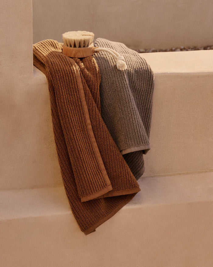 Soft Rib Towels | Warm Grey - Pretti.Cool