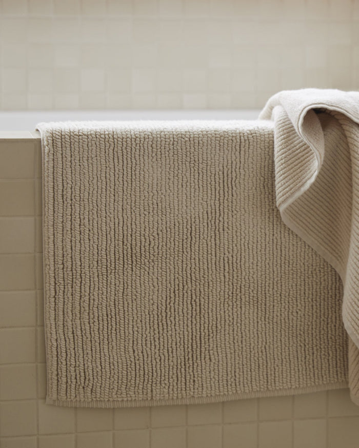 Soft Rib Tub Mat | Bone - Pretti.Cool