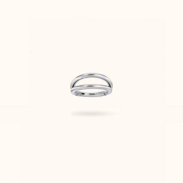 Titanium Plain Stacked Hinged Ring - Lulu Ave Body Jewelery