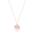 Tree of Life & Mother of Pearl Rose Gold Necklace