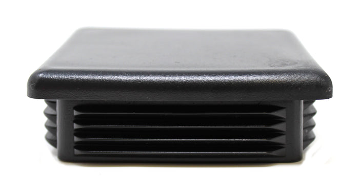 Tubing Caps 4" Square Black Plastic 4x4 inch, Finishing Plug, Pipe Tubing End Cap, Durable, Universal