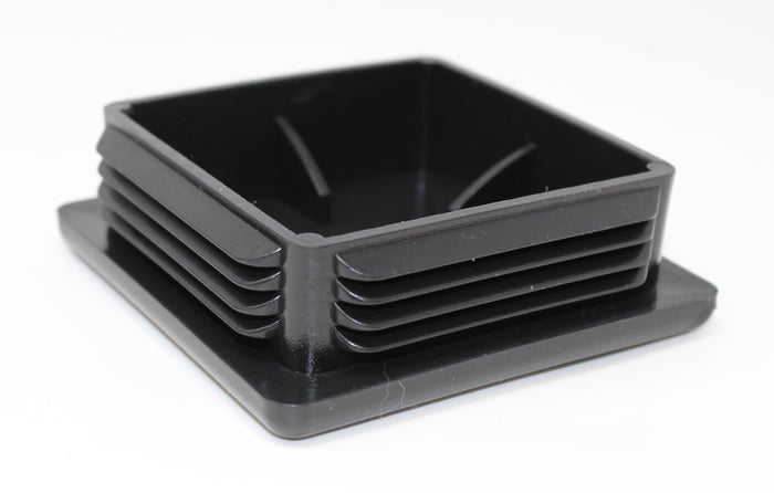 Tubing Caps 4" Square Black Plastic 4x4 inch, Finishing Plug, Pipe Tubing End Cap, Durable, Universal