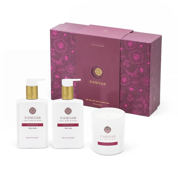 Unwind - Serenity S/3 (Bodywash, Bodycream & Candle)