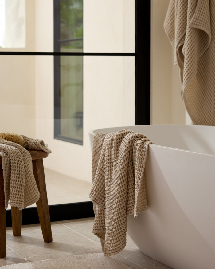 Waffle Towels | Bone - Pretti.Cool