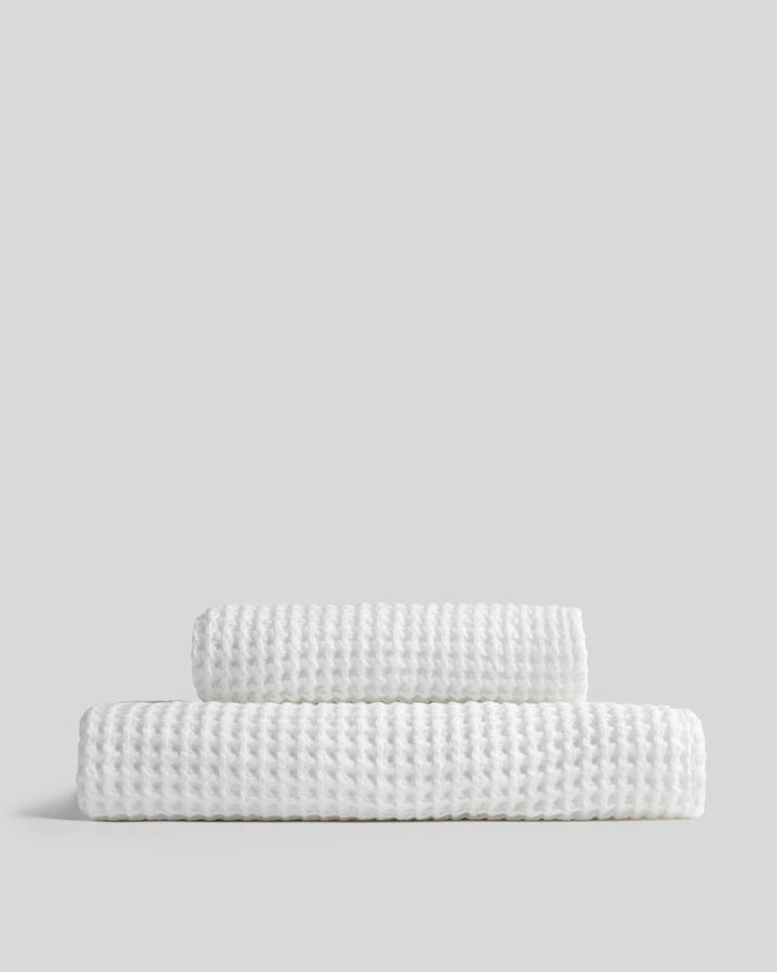 Waffle Towels | White - Pretti.Cool